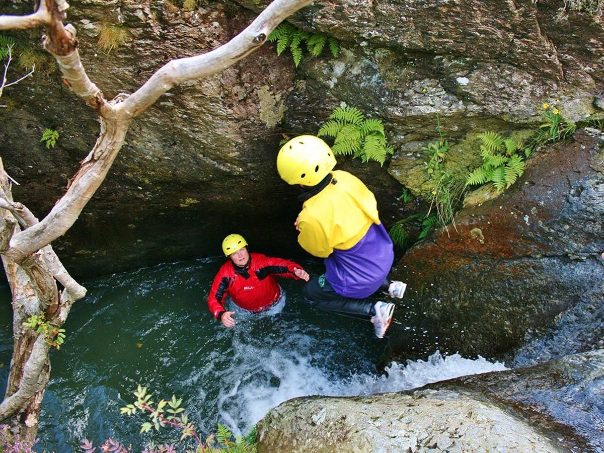 Ghyll Scrambling Keswick Climbing Wall Lets Go Out