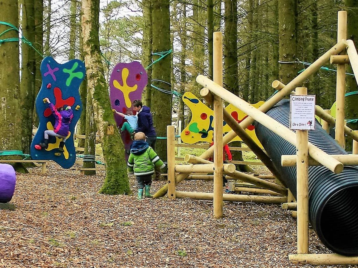 Adventure Park Keswick Climbing Wall Lets Go Out