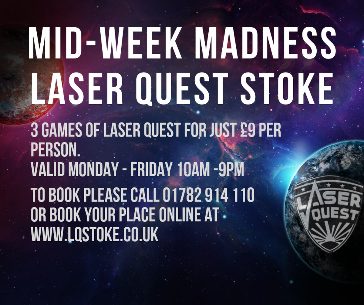Laser Quest Stoke Lets Go Out