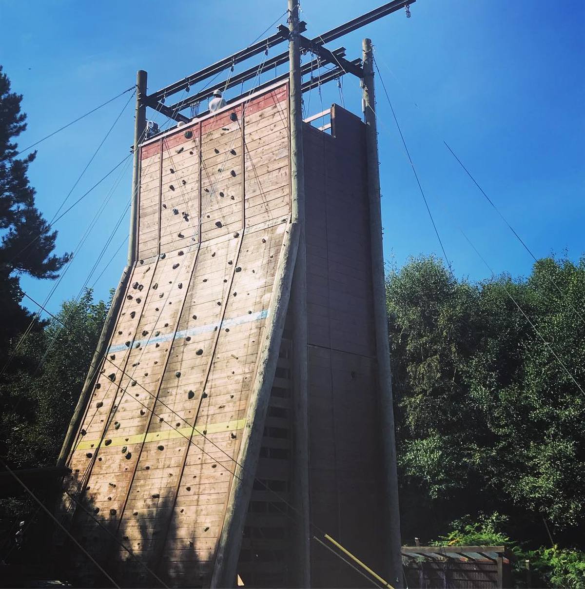 Climbing Wall Hilltop Outdoor Centre Lets Go Out